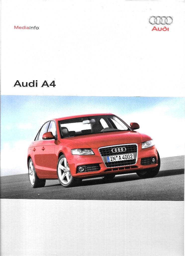 AUDI A4,  persbrochure 2007, Boeken, Auto's | Folders en Tijdschriften, Zo goed als nieuw, Audi, Ophalen of Verzenden