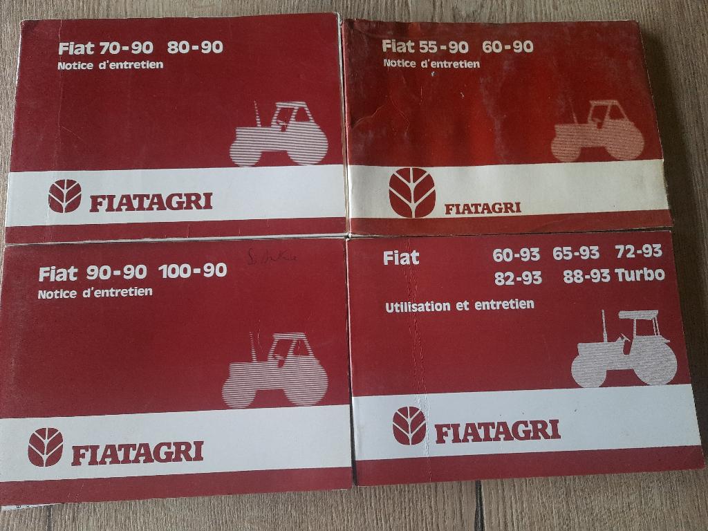 ONDERHOUDSBOEKEN FIAT TRACTOR 100-90 / 90-90 / 80-90 / 70-90, Zakelijke goederen, Landbouw | Tractoren, 80 tot 120 Pk, Gebruikt