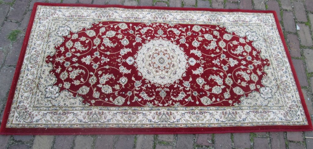 Mooi Retro Wollen Tapijt - Osta Diamond - 160x85, Ophalen of Verzenden