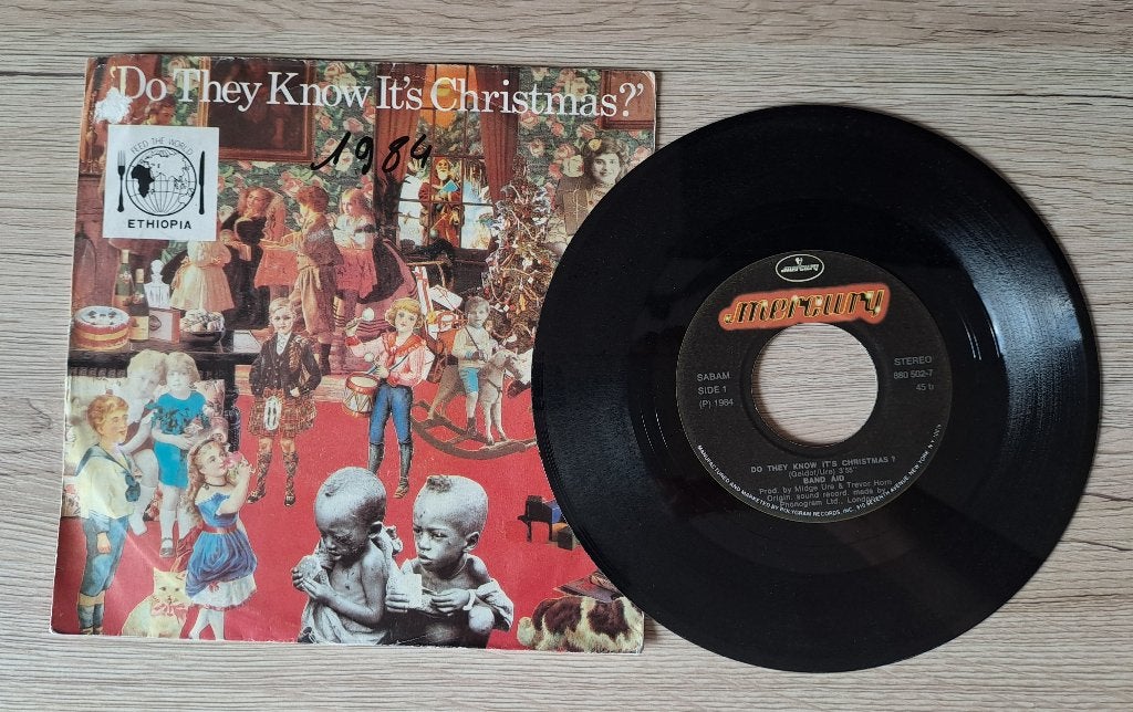 Band Aid – Do They Know It's Christmas?, Gebruikt, Originele persing, 7 inch, Ophalen of Verzenden