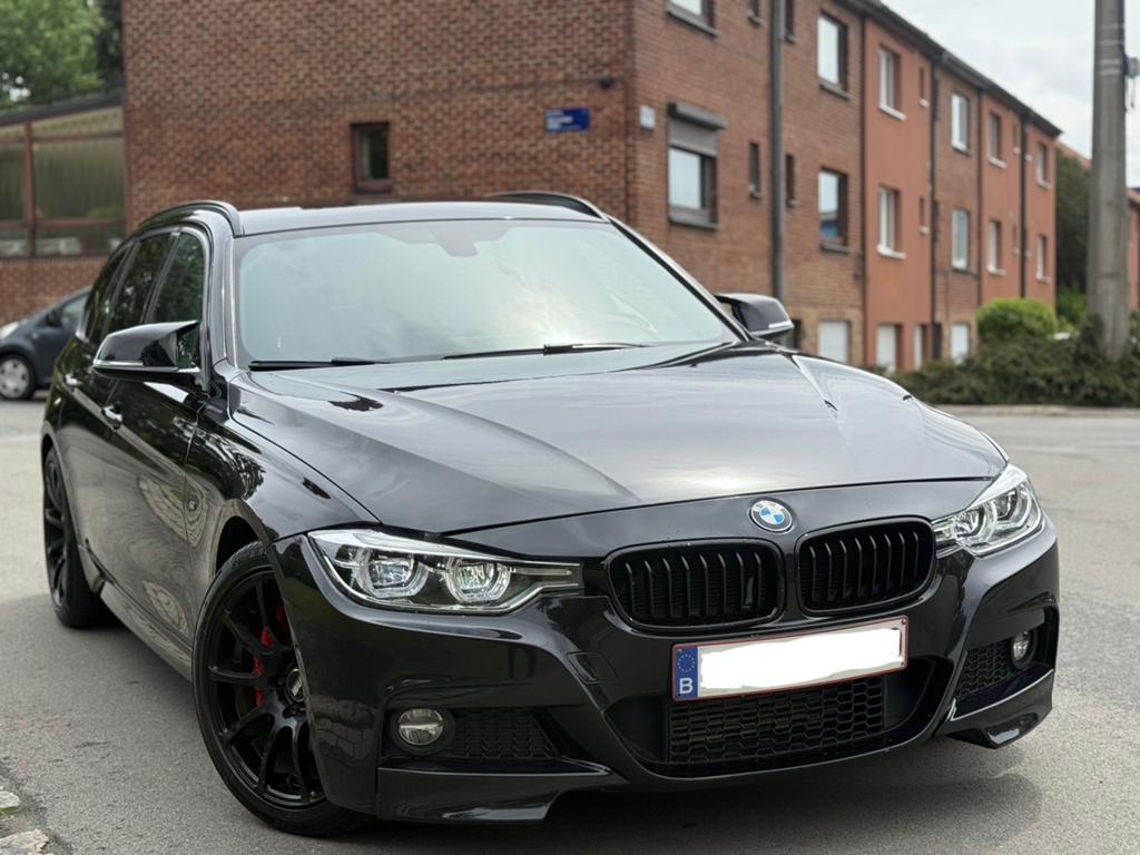 Bmw 318d Facelift Euro 6b Pack M, Auto's, BMW, Zwart, Leder, Particulier, 3 Reeks