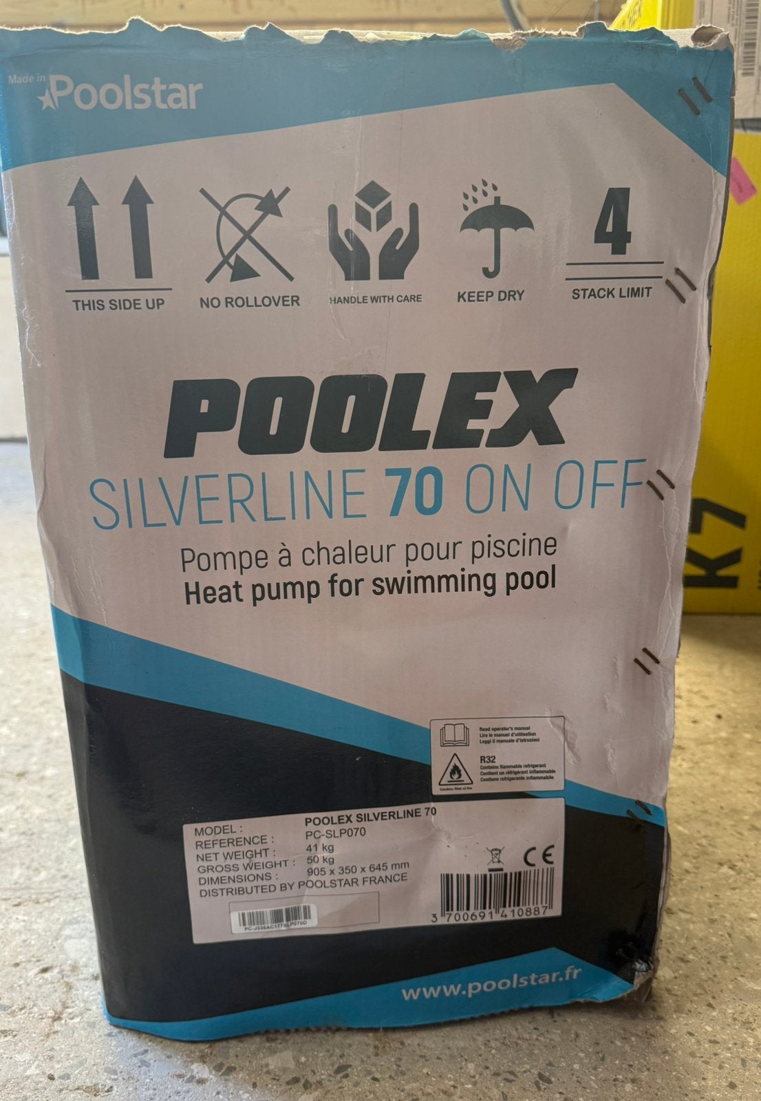 Pompe à chaleur Poolex Silverline 70 - R32 - etat neuf, Doe-het-zelf en Bouw, Ophalen, Zo goed als nieuw