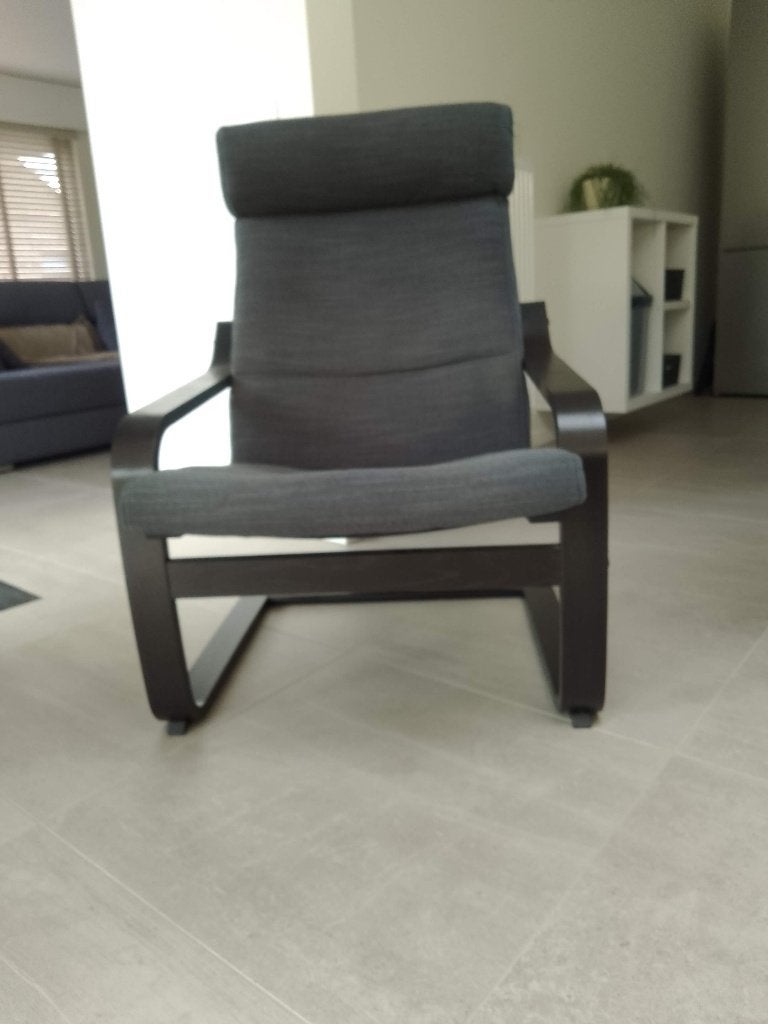 zwartgrijze poang 2x, Maison & Meubles, Canapés | Salons, 75 à 100 cm, Moins de 150 cm, Banc droit, Scandinavisch