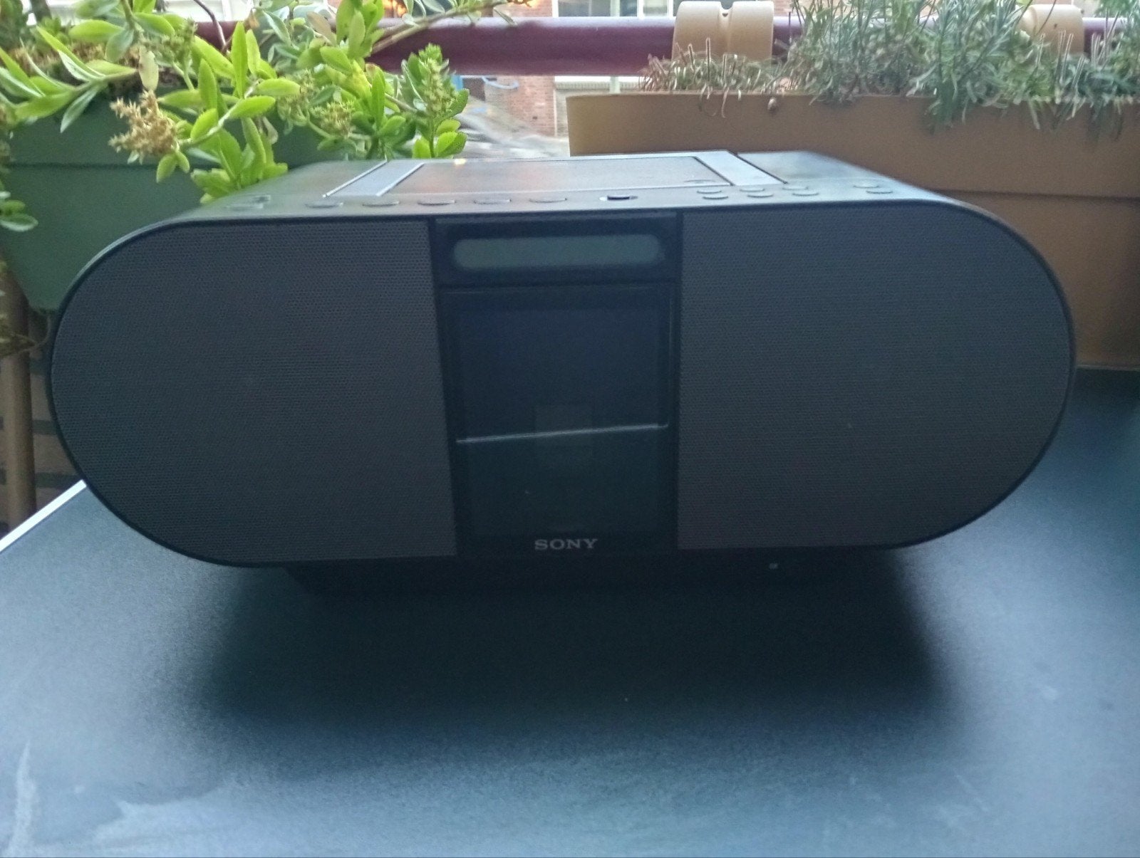 Sony ZS-S4iP stereo boombox met cd-speler, AM/FM-radio, AUX-, Ophalen of Verzenden, Cd-speler, Sony