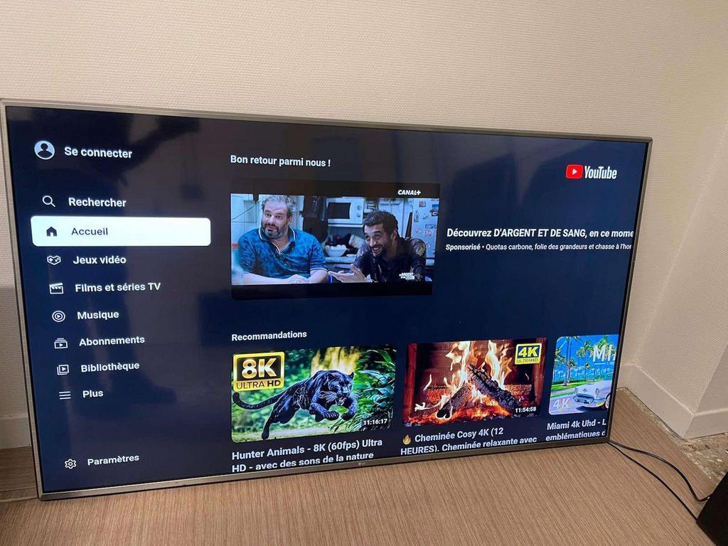 smart tv Hisense 75 pouces 190cm, ultra 4k Netflix,youtube, Ophalen of Verzenden, Zo goed als nieuw, Smart TV