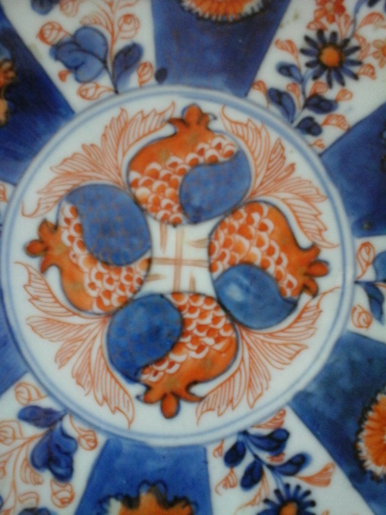 Assiette porcelaine Chinoise décor imari 1750/80s, Enlèvement ou Envoi