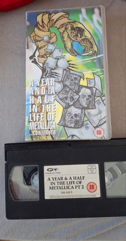 VHS videoband Metallica part 2 Polygram video 1992, Cd's en Dvd's, Ophalen of Verzenden, Zo goed als nieuw, Overige genres