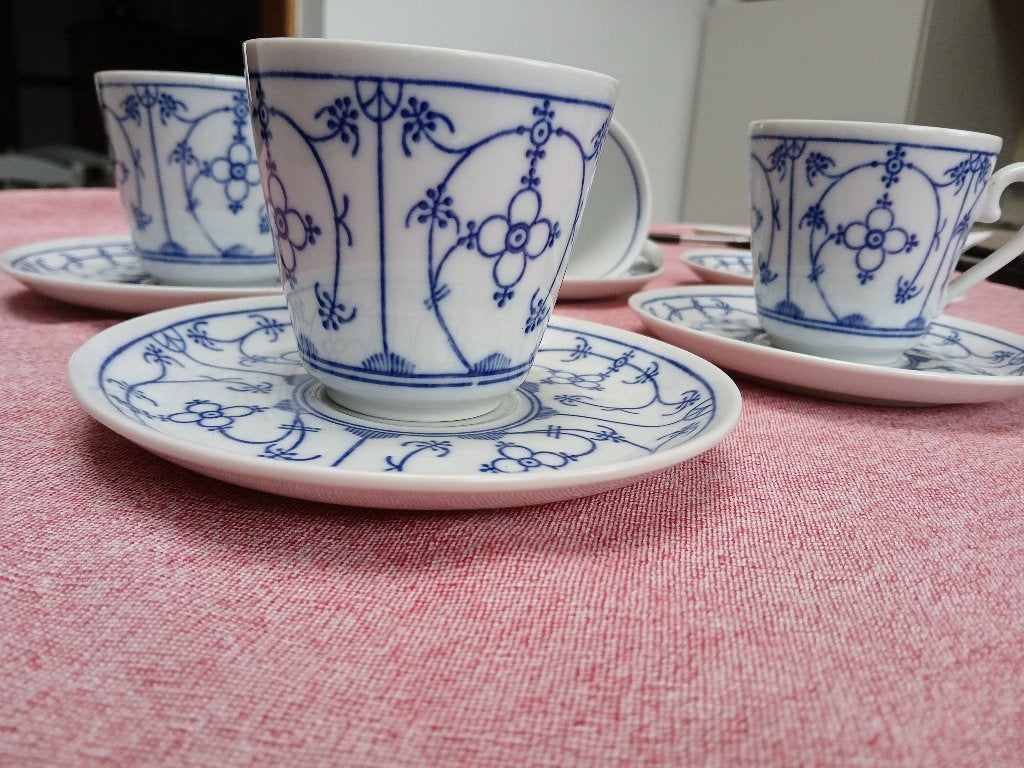 Tasses décor Copenhaegen en porcelaine, Enlèvement, Comme neuf, Porcelaine