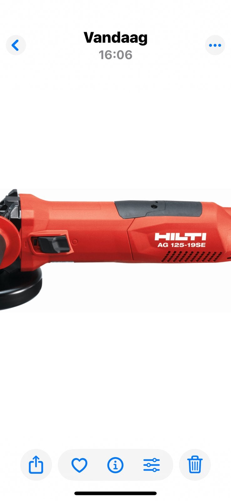 Hilti AG 125-19 SE ( Regelbaar), Bricolage & Construction, Outillage | Meuleuses, Enlèvement ou Envoi, Comme neuf