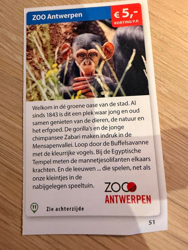 Kortingsbon voor Zoo Antwerpen, Tickets en Kaartjes