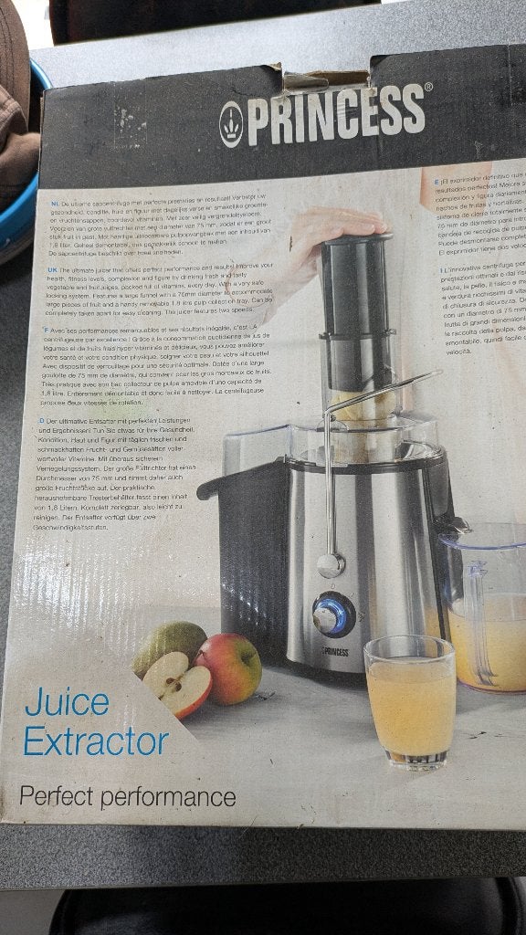 Centrifuge groenten en fruit, Elektronische apparatuur, Ophalen of Verzenden, Zo goed als nieuw, Elektrisch, Sapcentrifuge