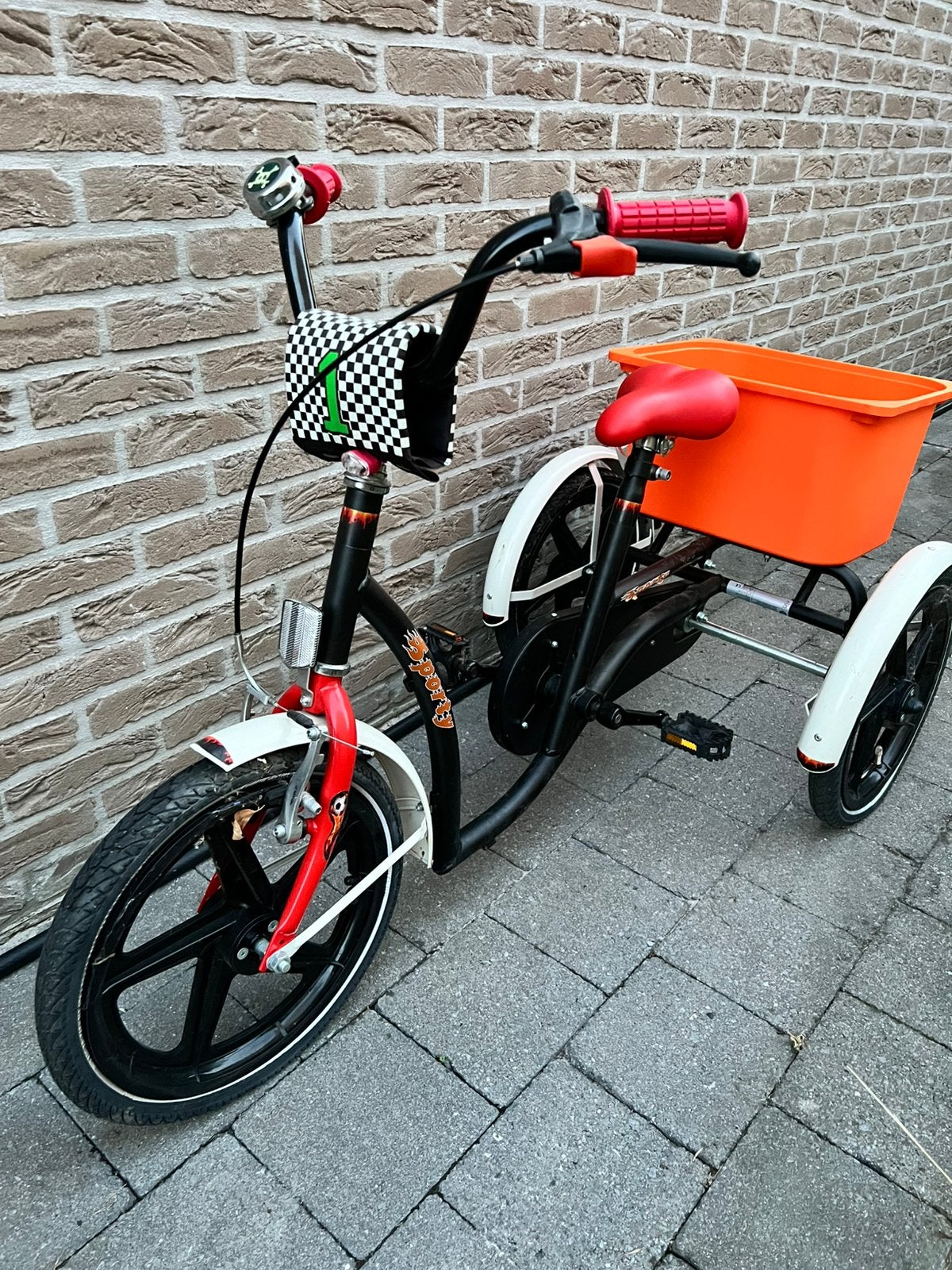 Stevige driewielfiets met lage instap, Ophalen, Gebruikt, Velgrem
