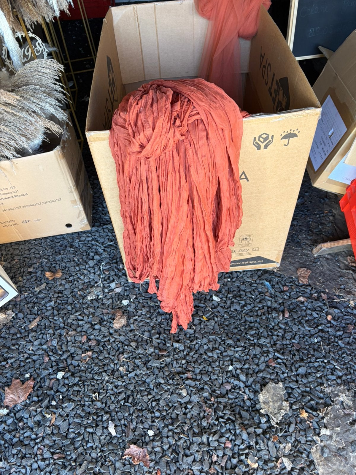 Lot de 24 voile  tule terracotta 25 euros ou 2 euros pièce, Enlèvement, Neuf
