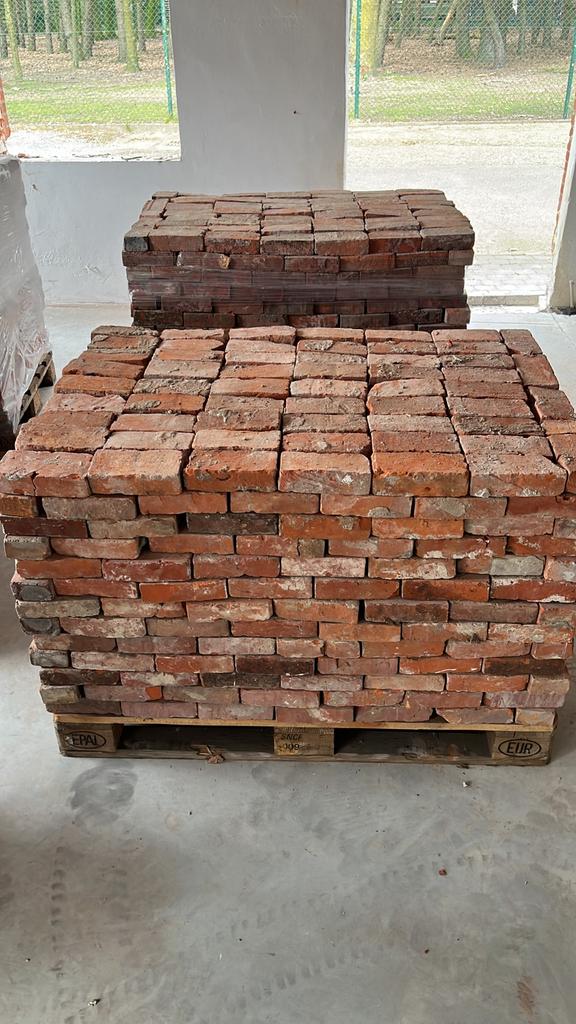 Oude bakstenen – partij per pallet, Doe-het-zelf en Bouw, Metselstenen, Ophalen, Gebruikt, Bakstenen