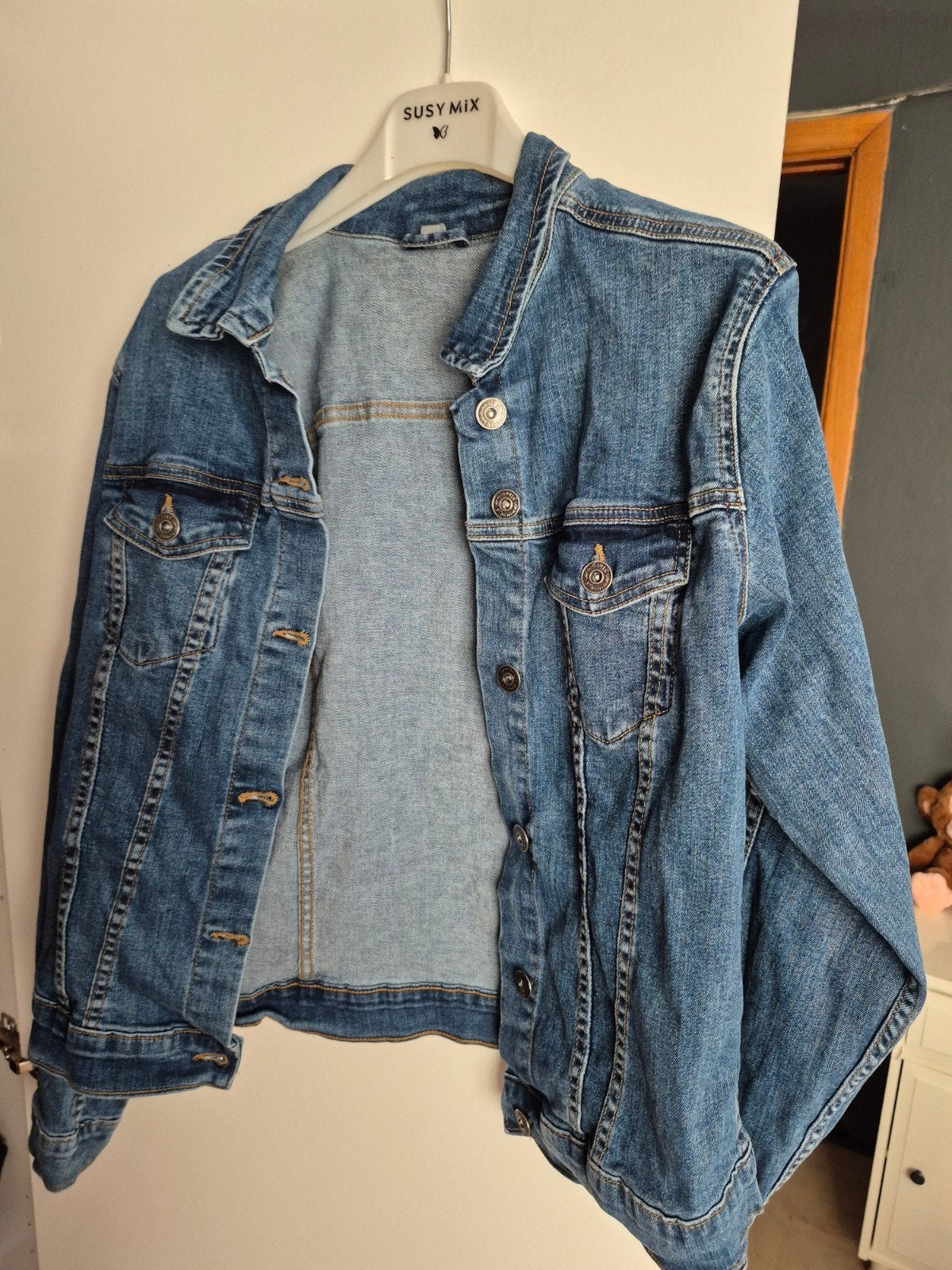 Jeans vest maat 42 weinig gedragen goede staat, Ophalen of Verzenden, Maat 42/44 (L)