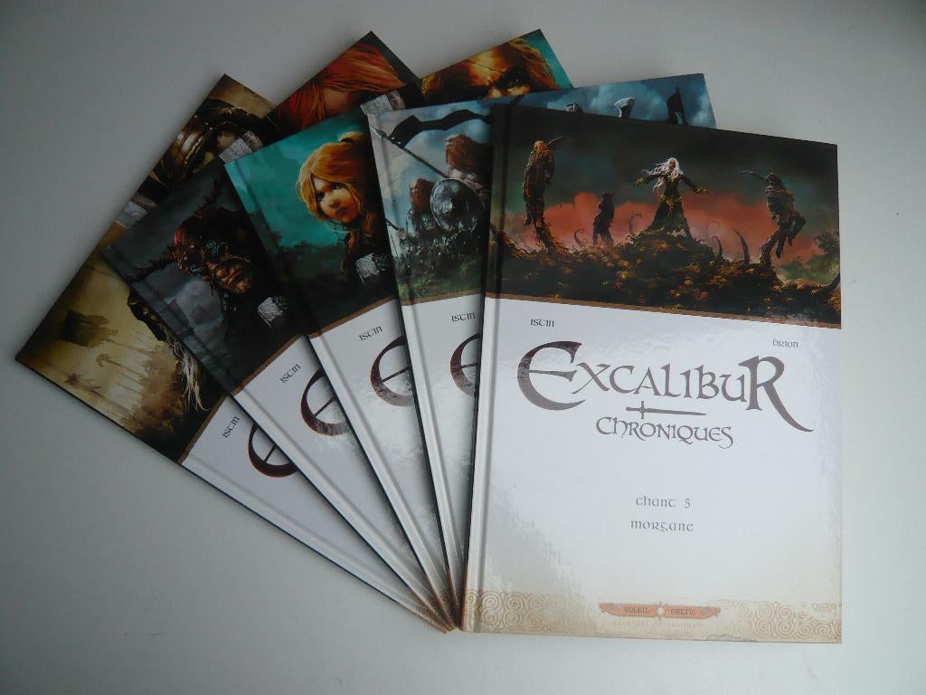 Bd EXCALIBUR – CHRONIQUES tomes 1 à 5 (EO état neuf), ISTIN / BRION, Complete serie of reeks, Ophalen of Verzenden, Zo goed als nieuw