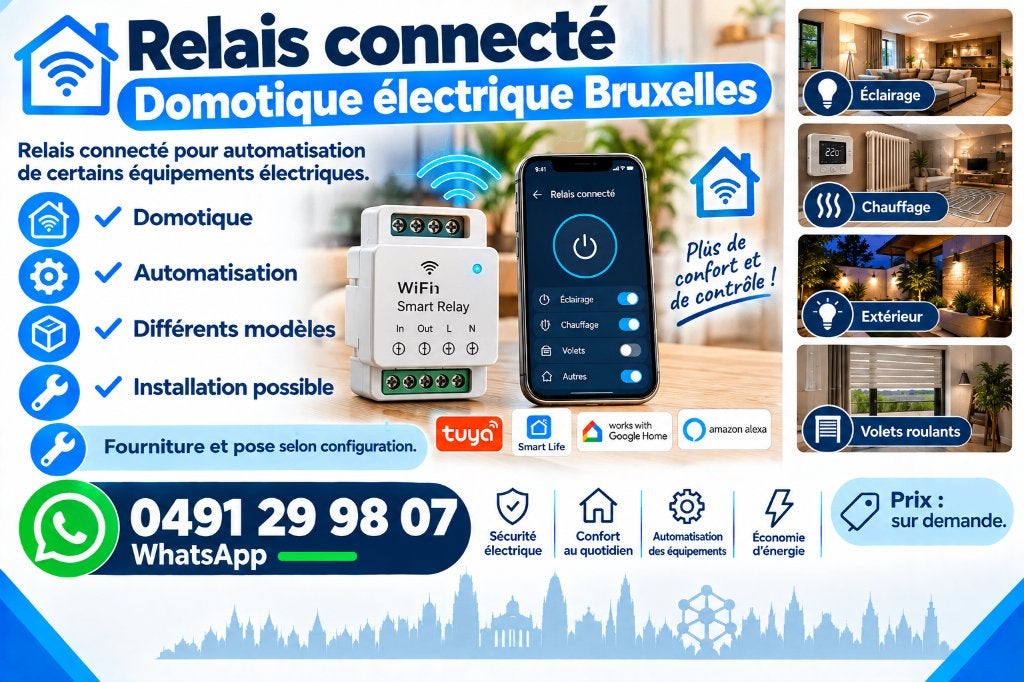 Relais connecté – Domotique électrique Bruxelles, Télécoms, Enlèvement, Neuf