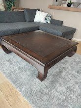 Originele Oosterse opiumtafel / salontafel, Huis en Inrichting, Ophalen, Gebruikt, Vierkant, Oosters
