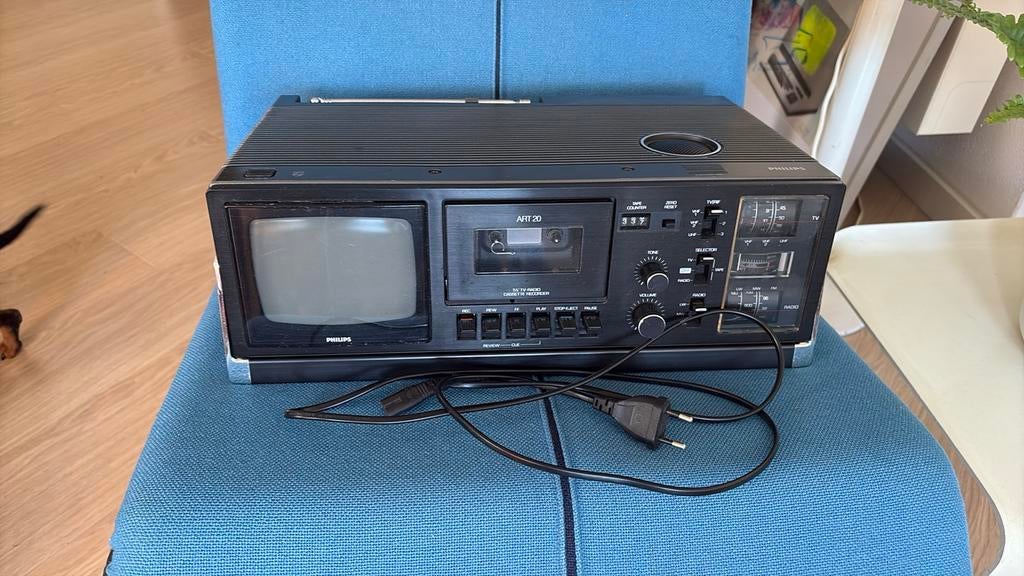 Philips ART 20 “3-in-1 multimedia set” 1980 vintage, Ophalen of Verzenden, Radio