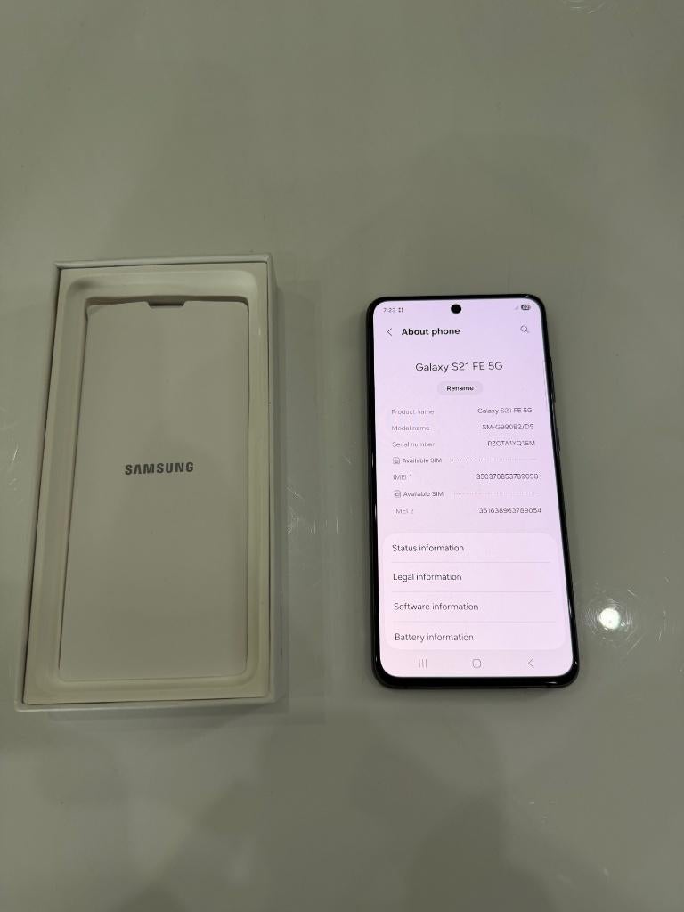 Samsung Galaxy S21 FE 5G - 128 GB, Comme neuf, Enlèvement, 128 GB, Noir