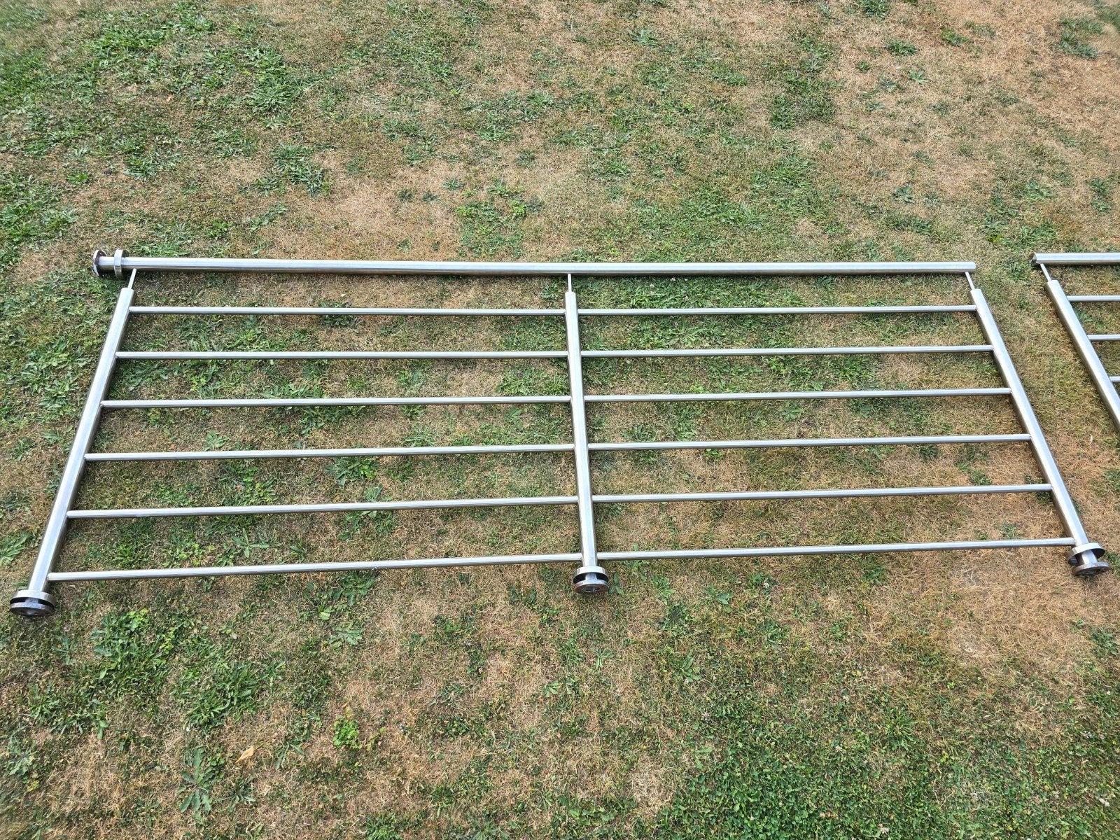Main courante en acier inoxydable, 160cmx100cm, en bon état., Bricolage & Construction, Échelles & Escaliers, Enlèvement, Utilisé