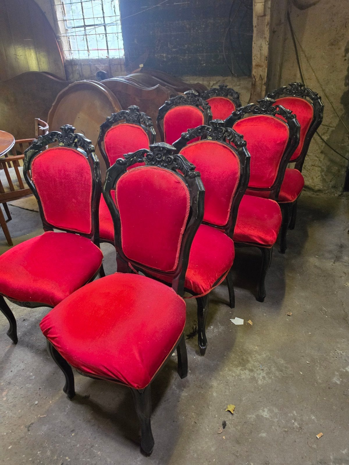 8x barok stoelen, Ophalen