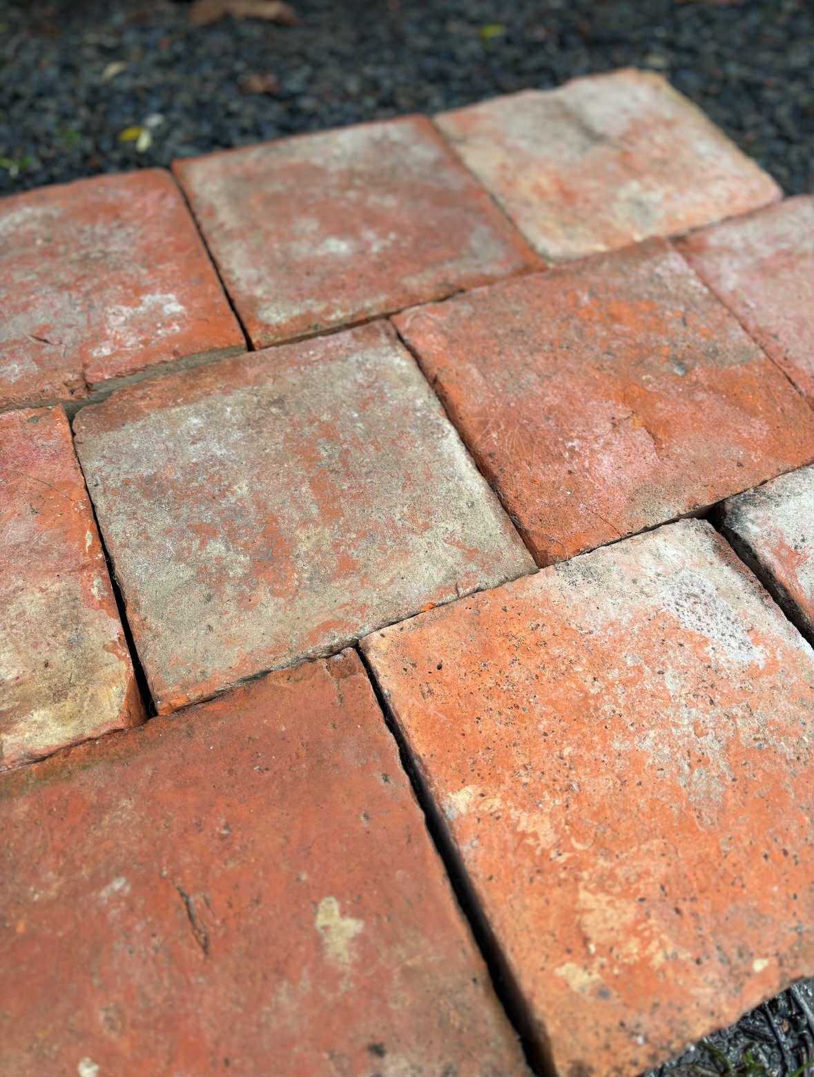 Lot Antieke terracotta tegels. Voor info BELLEN 0474220705, Antiek en Kunst, Ophalen