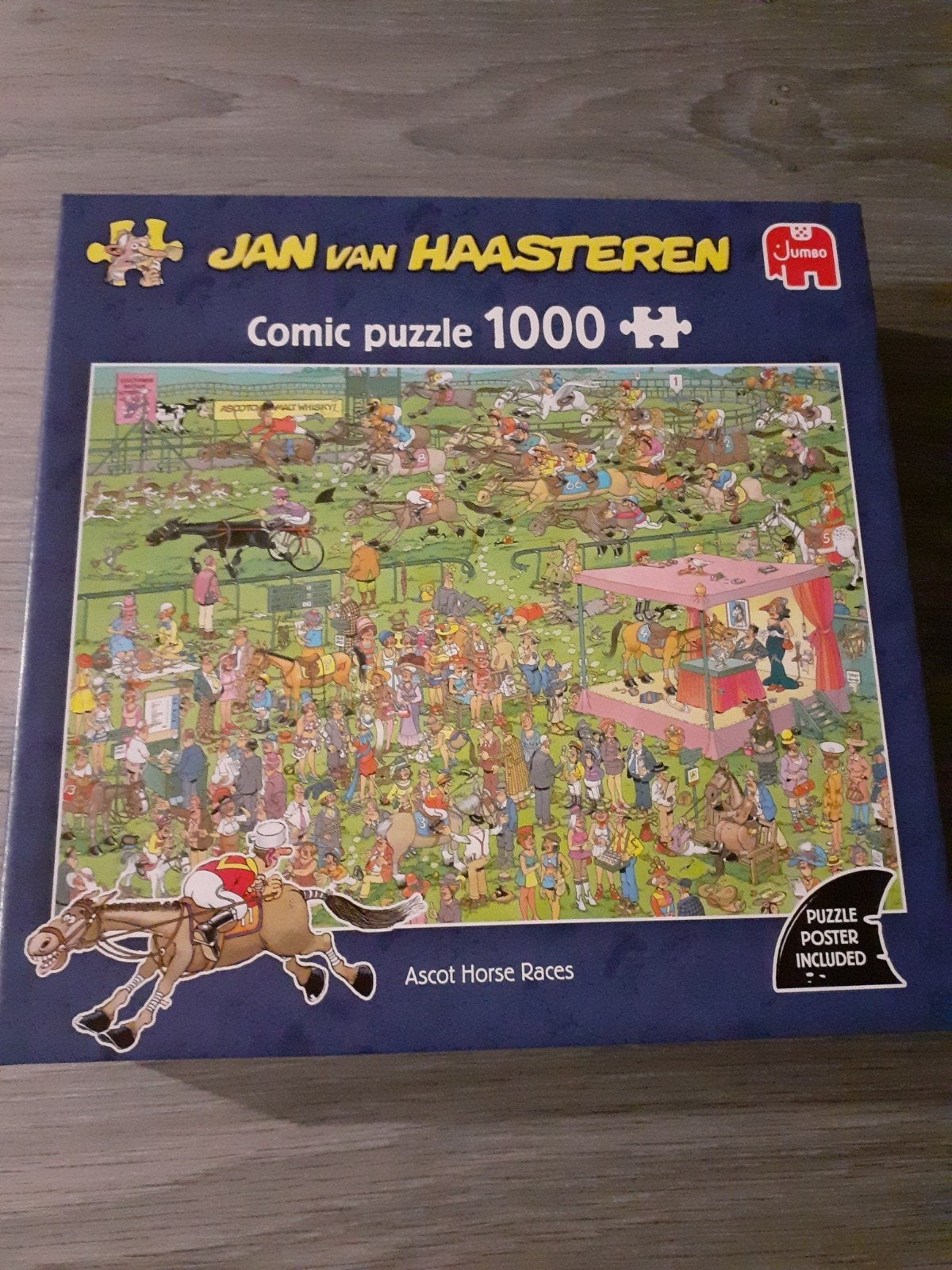 Jan van Haasteren puzzel 1000 stukjes, Ascot Horse Races, Hobby en Vrije tijd, Ophalen of Verzenden