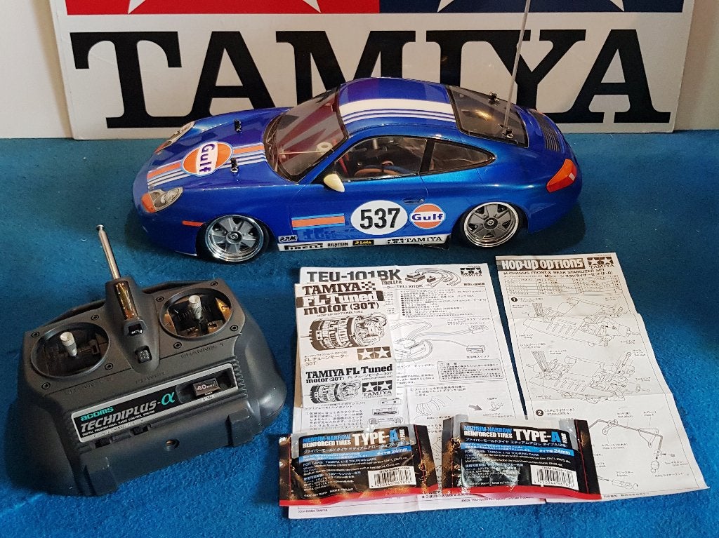 Vintage Tamiya Porsche 911 Carrera #58208 van 1998 RTR, Elektro, Verzenden, Nieuw, Schaal 1:10