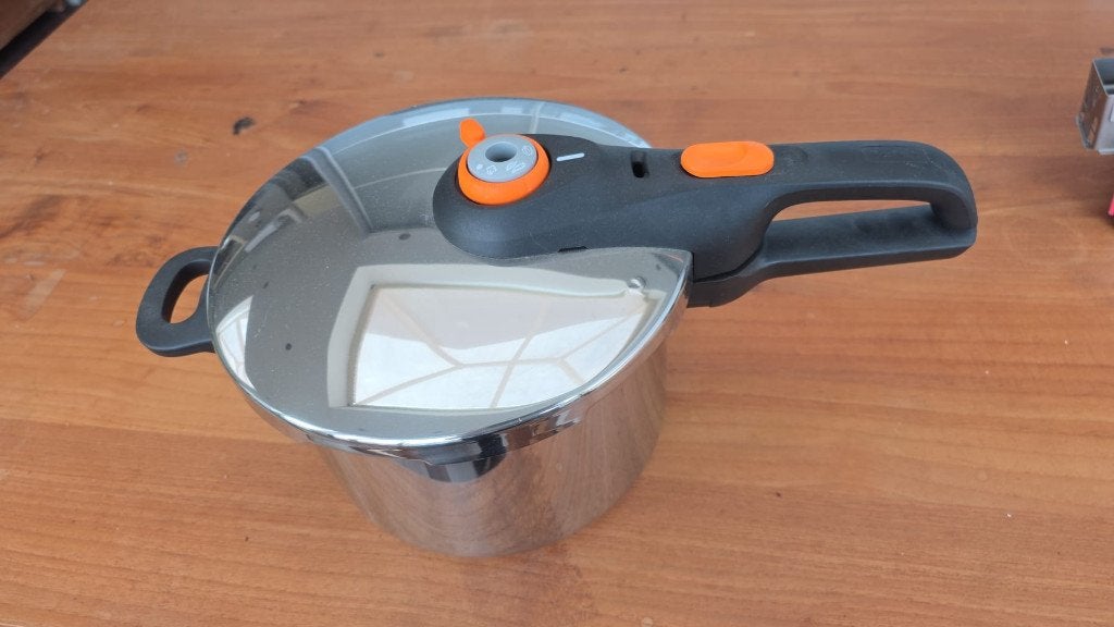Tefal Clipso Control One snelkookpan 6L complete set, Inox, Tefal, Enlèvement ou Envoi, Comme neuf