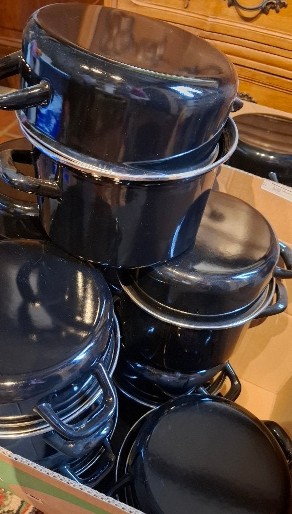Mosselpotten, Met deksel, Ophalen, Gebruikt, Overige typen
