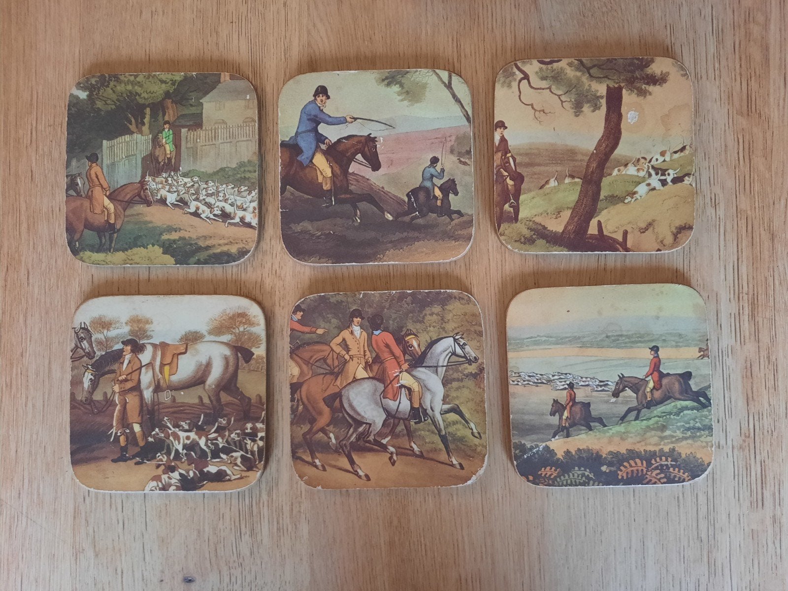 vintage onderzetters, set van 6, Huis en Inrichting, Ophalen of Verzenden