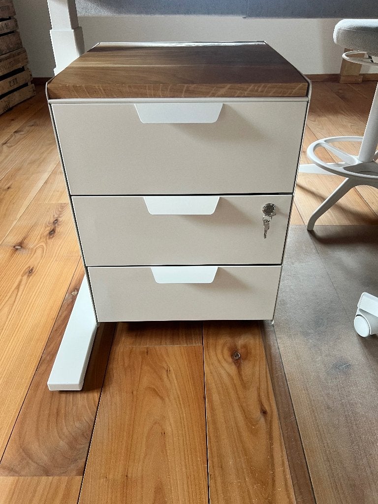 Ladekastje met 3 lades bureau, Ophalen, Overige typen, Metaal, Zo goed als nieuw