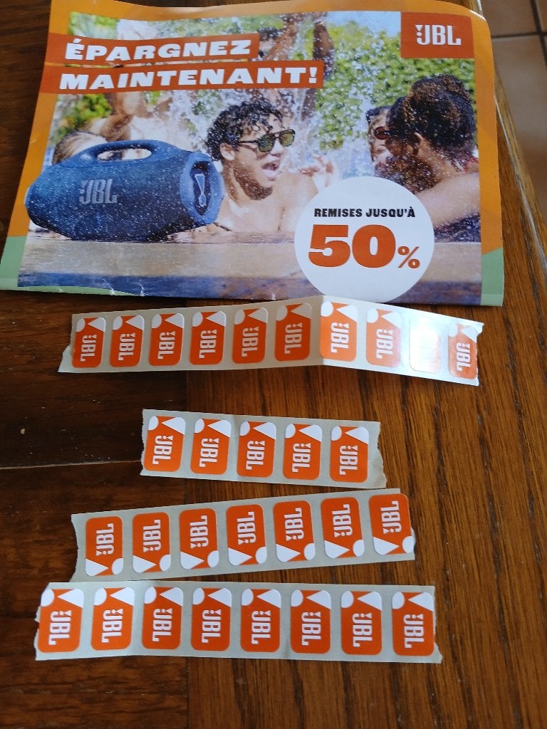 30 timbres delhaize JBL (12/08/2026)., Enlèvement ou Envoi