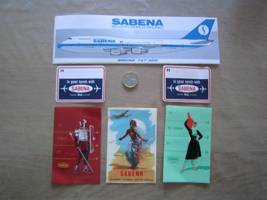 Retro/vintage sticker - Sabena, Ophalen of Verzenden, Zo goed als nieuw, Merk
