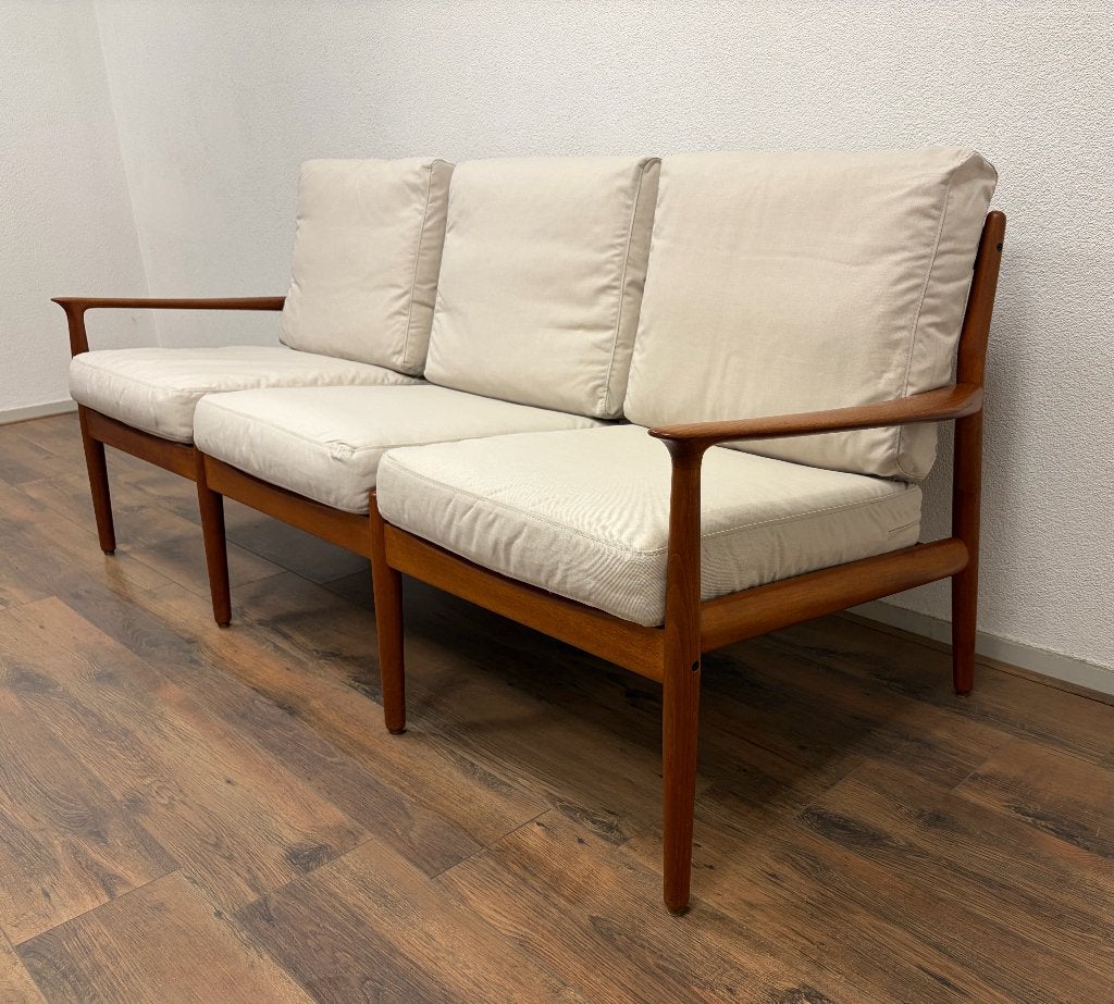 Vintage Deense bank jaren 60 / 70 Svend Aage Eriksen, Ophalen, Hout, Vintage jaren 60/70, Minder dan 75 cm