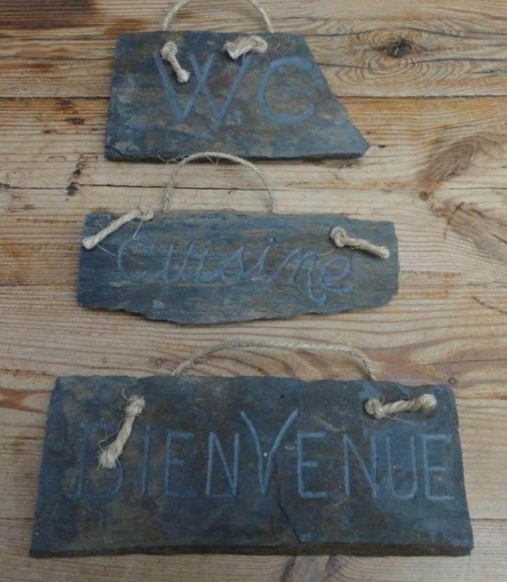 SALE Franse leistenen deurplaten, WC, CUISINE & BIENVENUE, Enlèvement ou Envoi