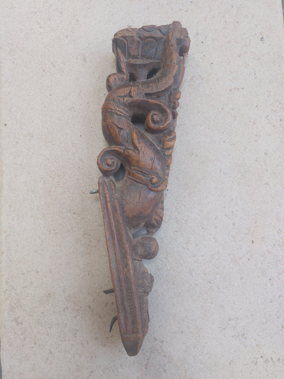 Statue indienne ancienne en bois., Antiquités & Art, Enlèvement, Sculpture