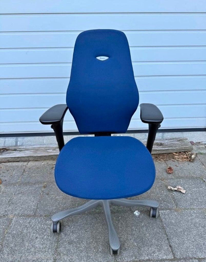 Ergonomische bureaustoel Kinnarps 6000 blauw, Ophalen, Gaming bureaustoel, Blauw, Zo goed als nieuw