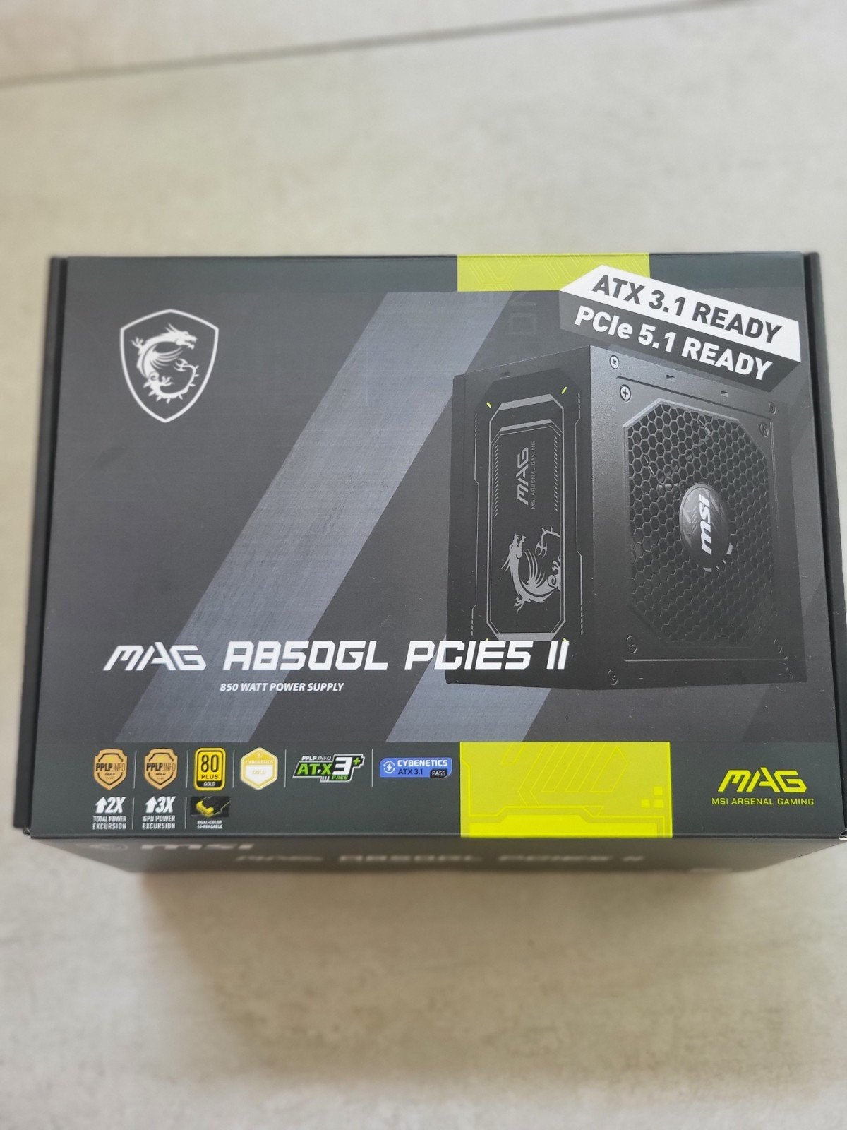 MSI MAG A850GL PCIE5 II, Informatique & Logiciels, Alimentations internes, Enlèvement ou Envoi