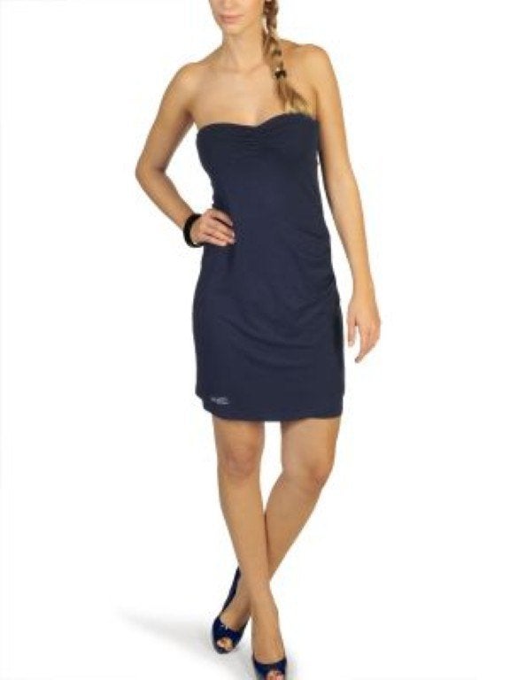 Blauwe strapless jurk van Velvet Kitten - NIEUW - Small, Kleding | Dames, Ophalen of Verzenden, Blauw