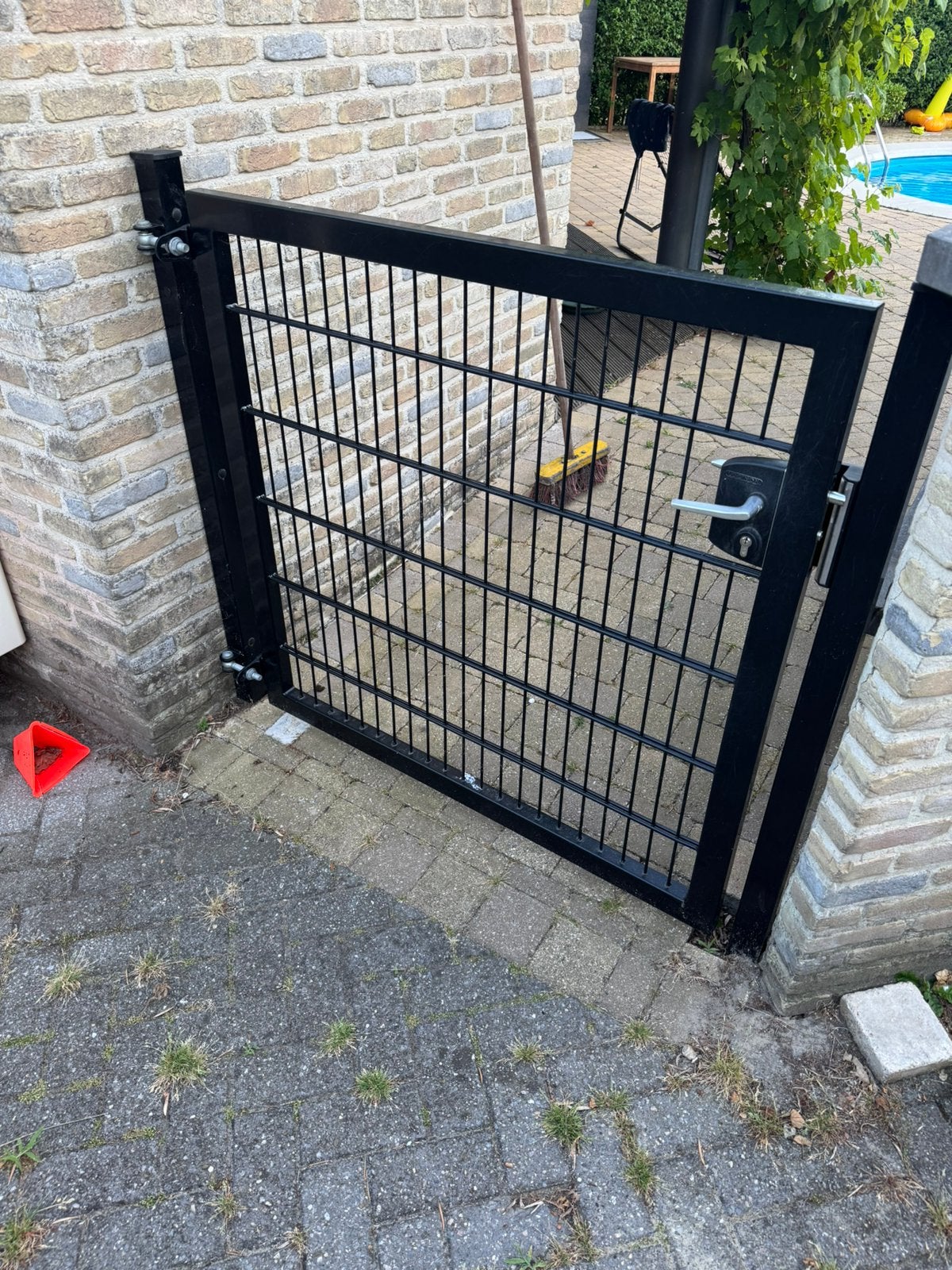 Poortje, Jardin & Terrasse, Portes de jardin, Portail battant, Acier, 100 à 150 cm, Enlèvement