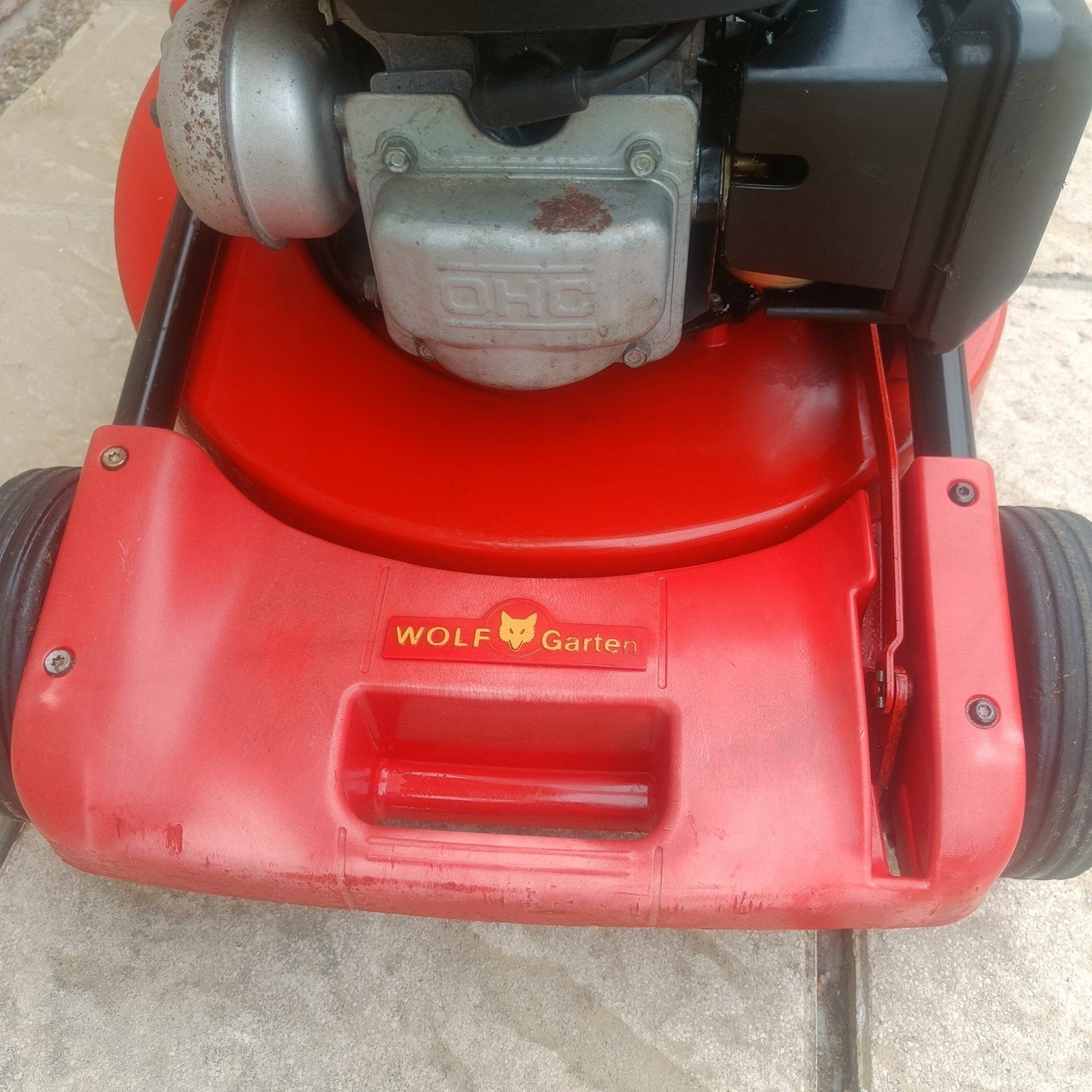 grasmaaier wolf garten Honda motor!!!, Cirkelmaaier, Ophalen, Gebruikt, 40 t/m 49 cm