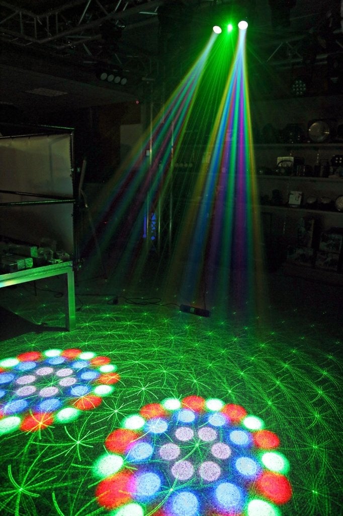 Laser stroboscoop moonflower Beamz Terminator-IV, Muziek en Instrumenten, Licht en Laser, Ophalen of Verzenden, Nieuw, Laser, Geluidgestuurd