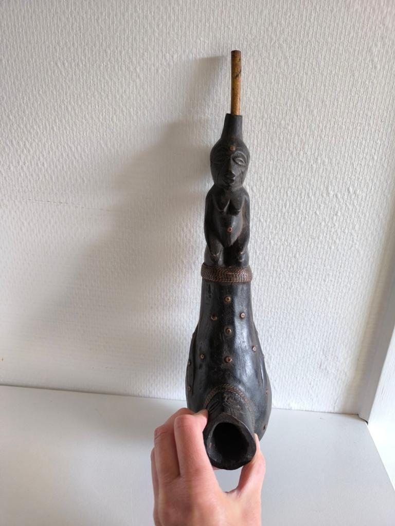 Luba pijp, Ophalen