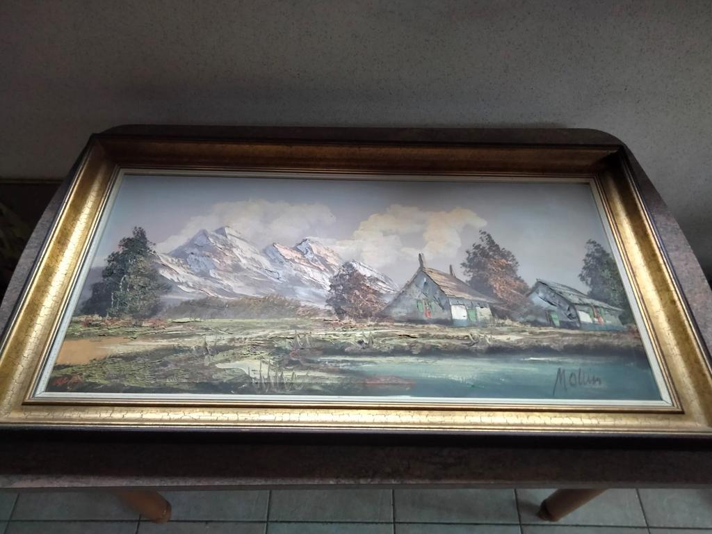 Schilderij met kader, Ophalen