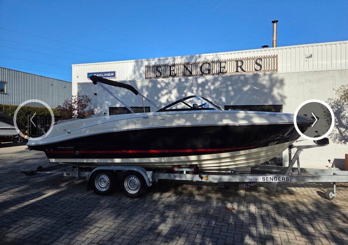 Bayliner VR6. 250pk. Incl. Trailer Ca 170uur., Sports nautiques & Bateaux, Enlèvement, Comme neuf, Bayliner, Remorque