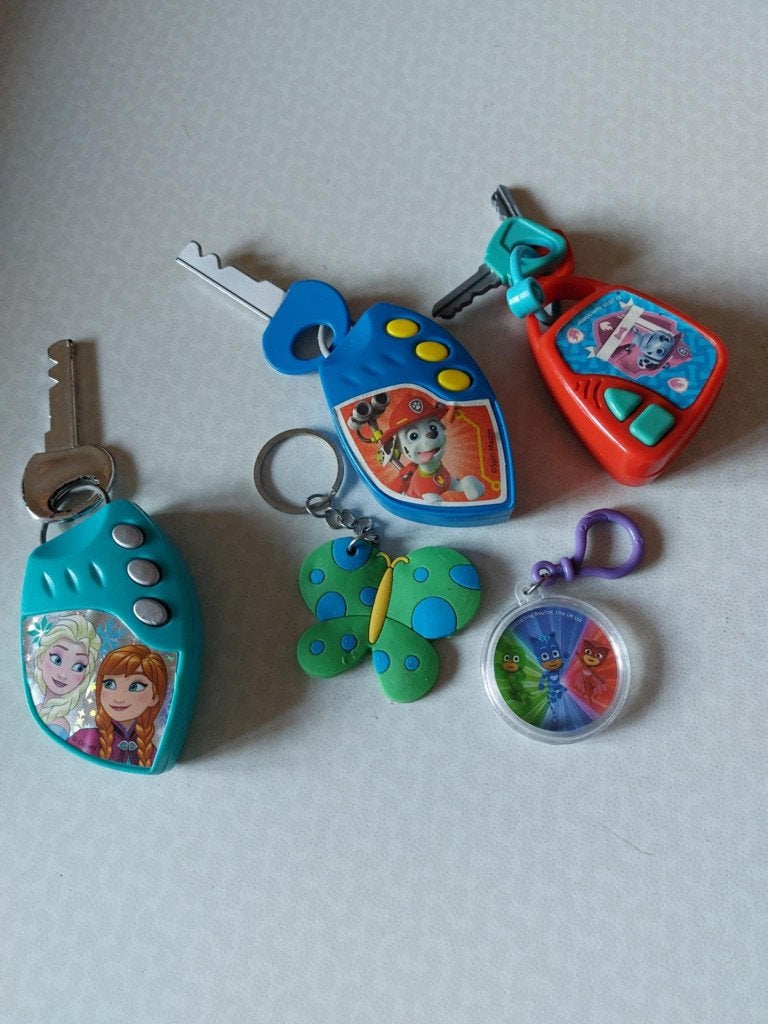 Kinder sleutelhangers Paw Patrol e.a. voor 4 €  Prinses 1 €, Ophalen, Zo goed als nieuw