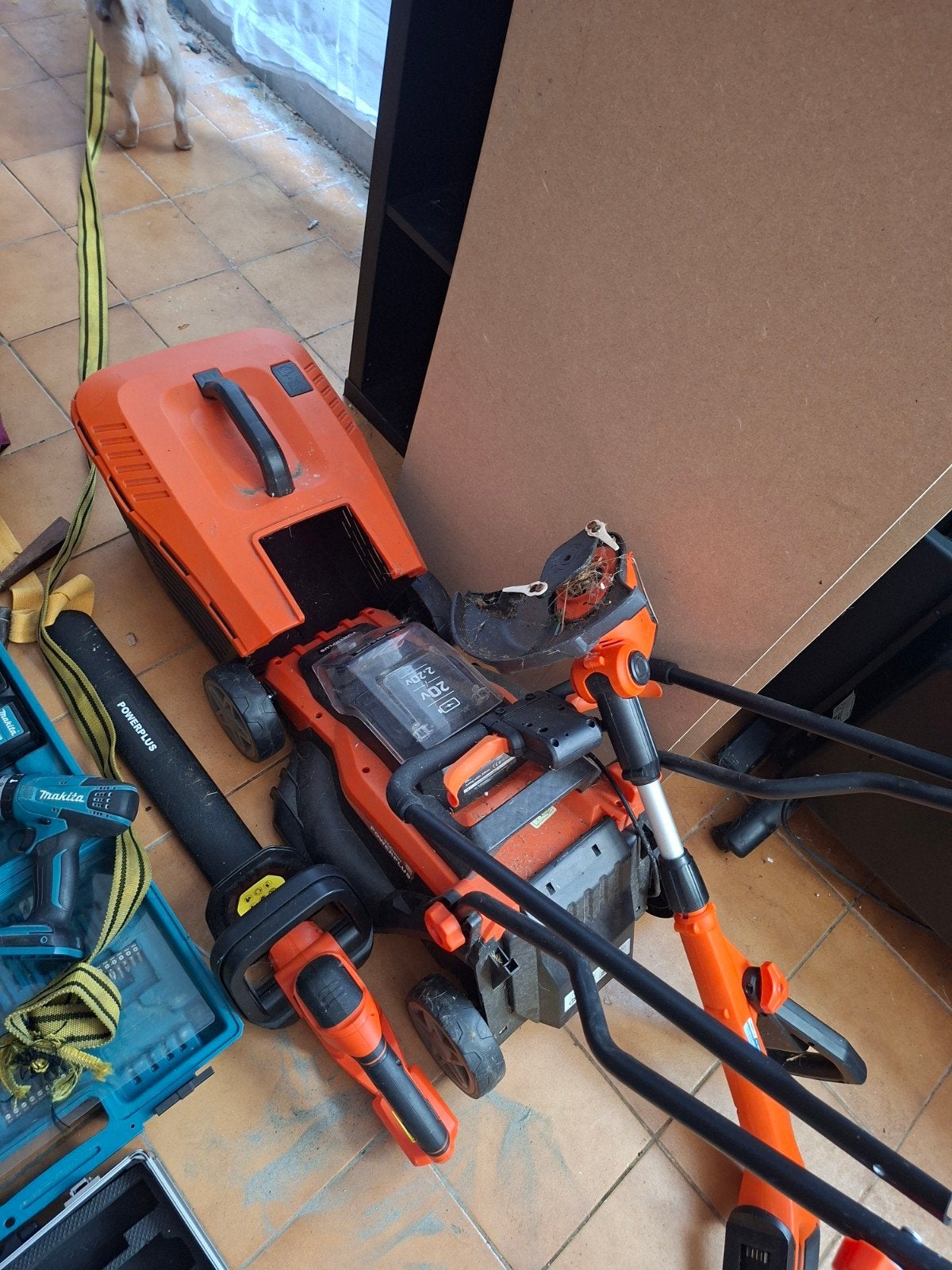 set powerplus, Tuin en Terras, Ophalen of Verzenden, Zo goed als nieuw, Accu, Powerplus