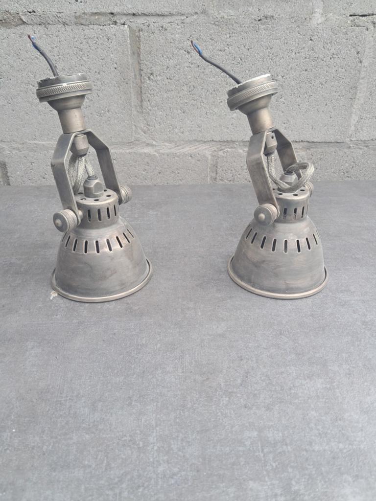 Wand plafond lampjes, Ophalen, Metaal of Aluminium, Zo goed als nieuw, Rustieke